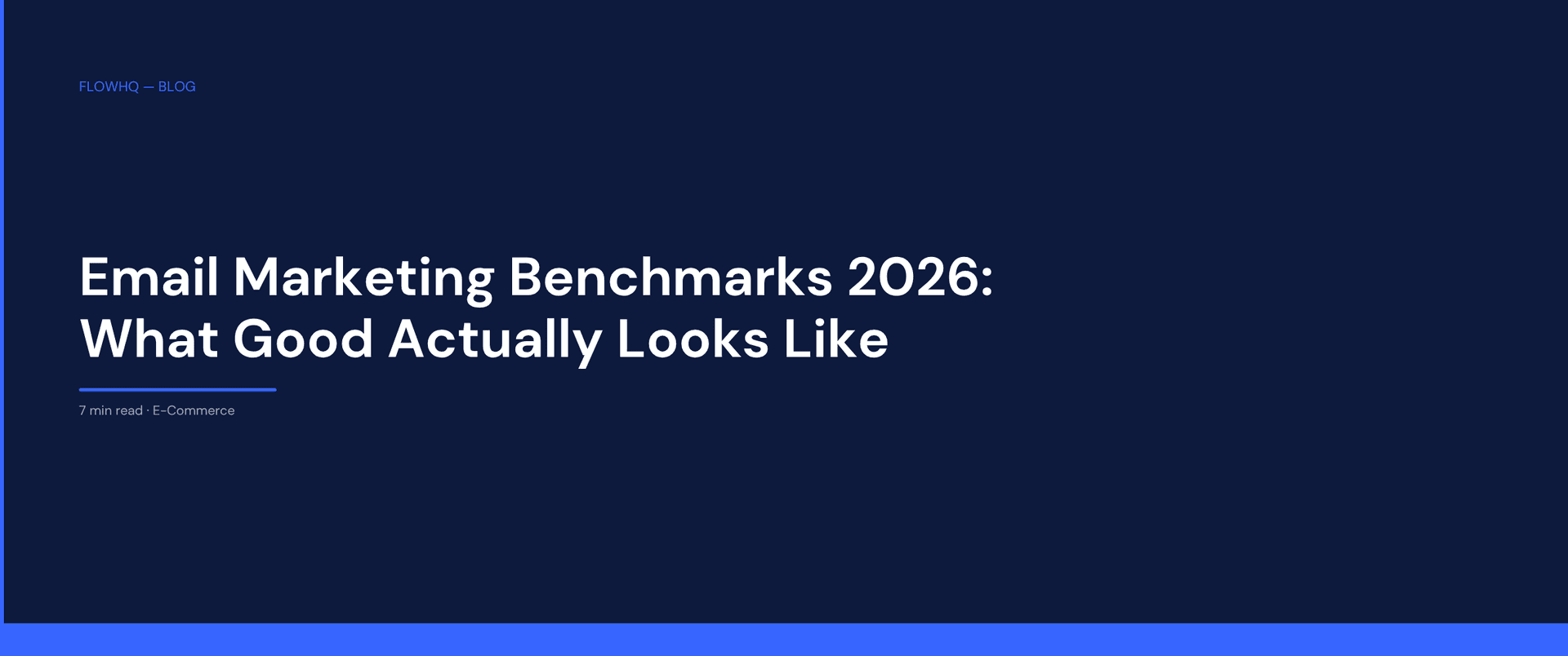 Email Marketing Benchmarks 2026: What Good Actually Looks Like